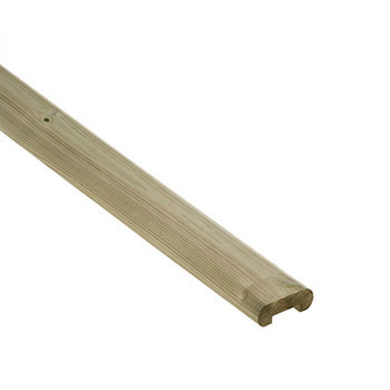 Pine Decking Glass Rail Capping 26x70x1795mm