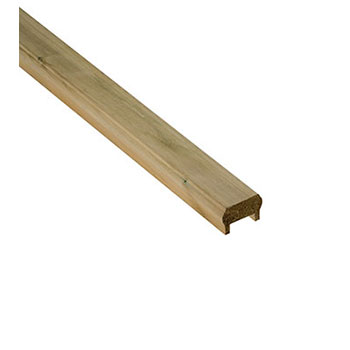 Pine Decking Rail Universal 2.395Mtr Long Inc Fillet