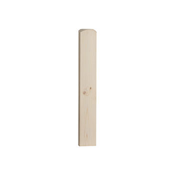 Pine 615mm Half Newel Base