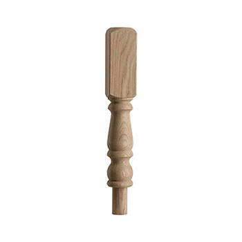Oak 91mm Newel Turning 202 Head FSC