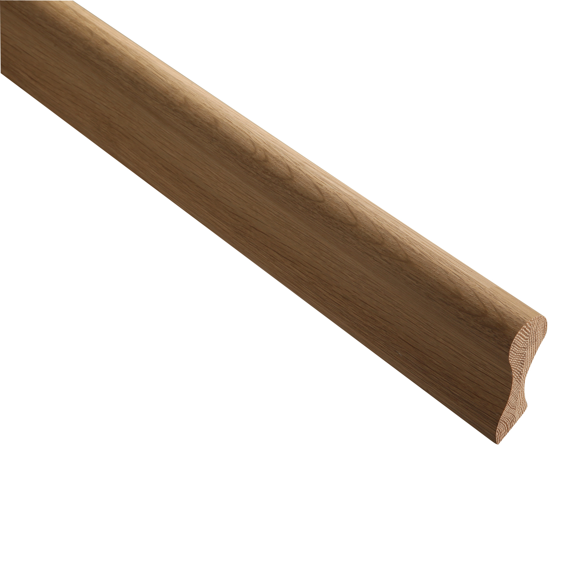 Cheshire Mouldings Wall Mounted Hand Rail 4.2m Pigs Ear Handrail in Oak