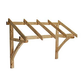 Pine  Flat Roof Porch Canopy