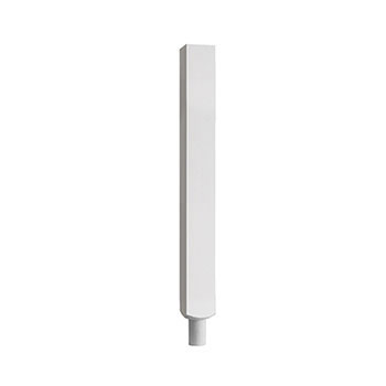 White Primed Square Newel 850mm