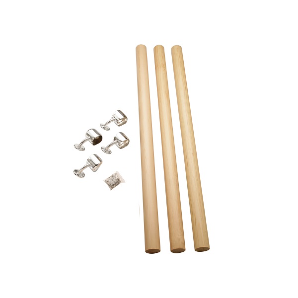 Rail-In-A-Box Complete Set in Oak/Chrome