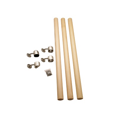 Rail-In-A-Box Complete Set in Oak/Brushed Nickel