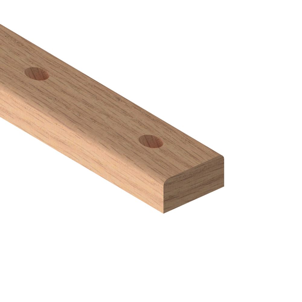 Oak Iron 2400mm Length Pre Drilled Baserail