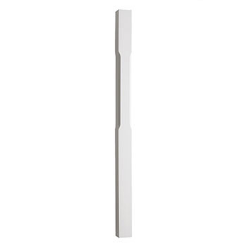 White Primed Stop Chamfered Newel 91 x 91 x 1500
