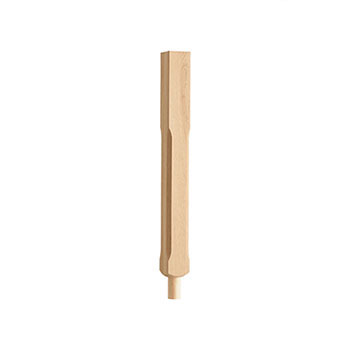 Oak Stop Chamfered Spigot Newel 91mm x 850mm - No Cap FSC