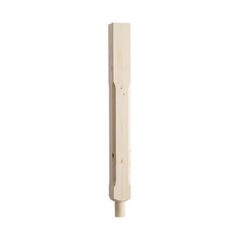 Pine 91mm Chamfered Spigot Newel x 850 mm - No Cap PEFC