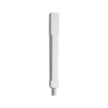 White Primed Stop Chamfered  Newel 850mm