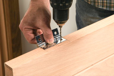 Attach the hinges (Fit an internal door)