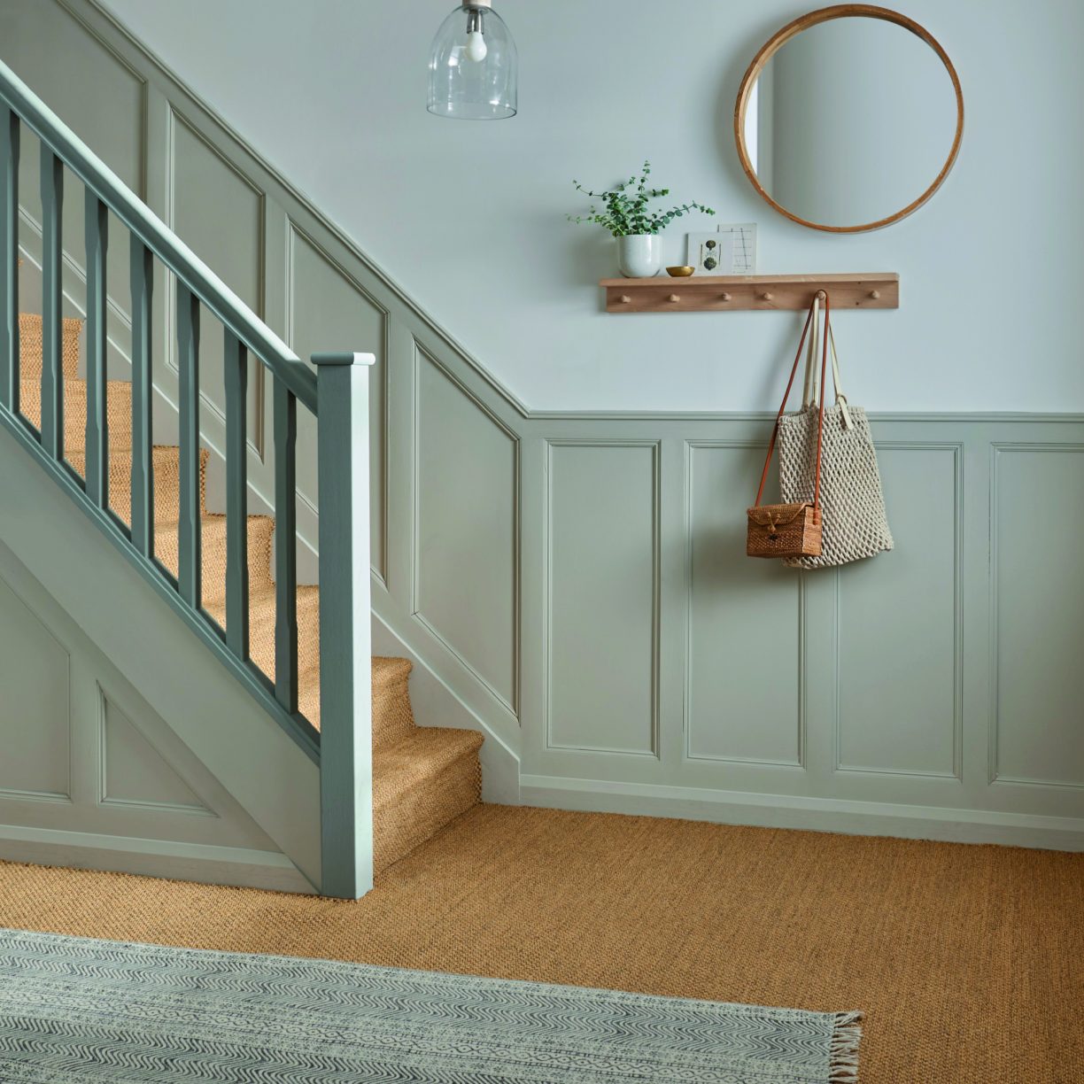 stairway wainscoting