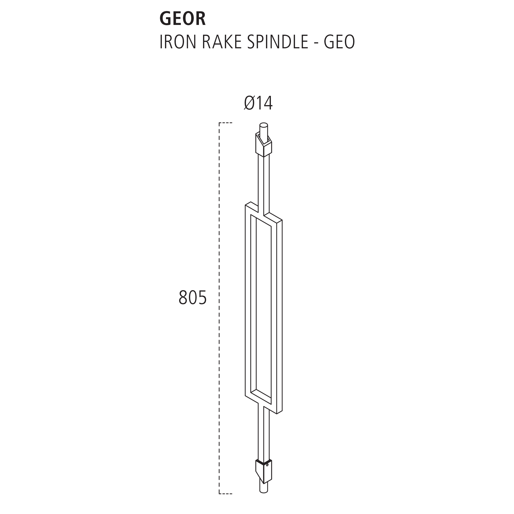 Geo spindle tech drawing